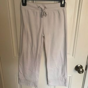 Fuzzy white pants